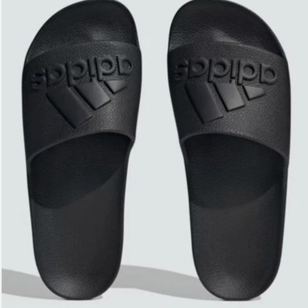 Adidas Men's Black Slide Sandals